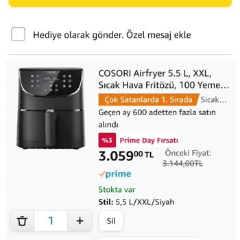 Cosori Amazon.com Airfryer Mağduriyeti