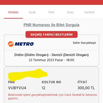 Metro Turizm'de Bozuk Klima