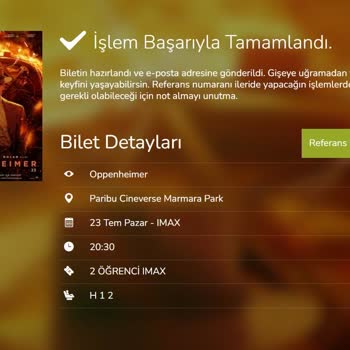 Paribu Cineverse IMAX Salonunda Klima Çalışmaması Ve Filmi İzlenemeyen Koltuk Satılması