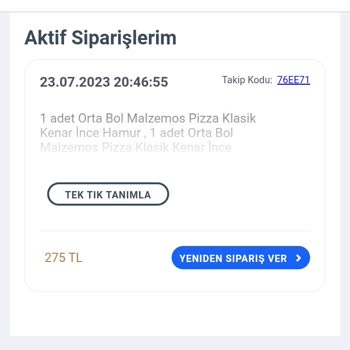Domino's Pizza Sakarya Arifiye Şubesinden Alınan Soğuk Pizzalar