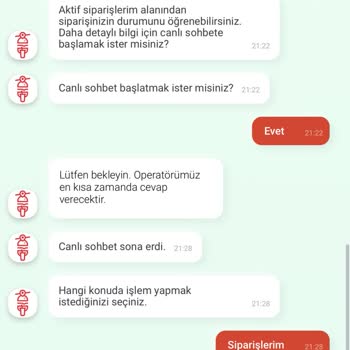 Tıkla Gelsin Canlı Desteğe Ulaşamıyorum