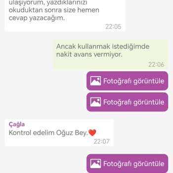 Enpara Ve Kendi Teklif Ettiği Nakit Avansı Vermemesi