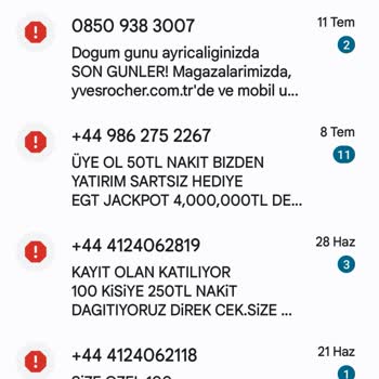Vodafone Spam Mesaj Sorunu