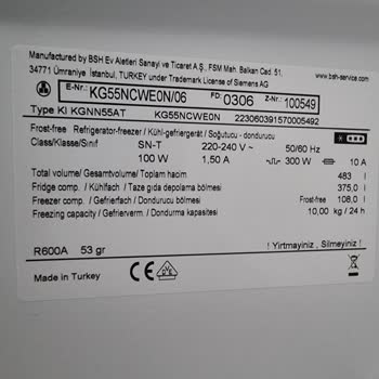 Siemens Buzdolabı Dört Gün İçinde Bozuldu ve İade Kabul Edilmiyor