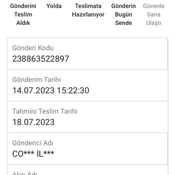 Sendeo Kargo Firmasını Gerekli Her Yere Şikayet Edeceğim Çok Mağdurum.