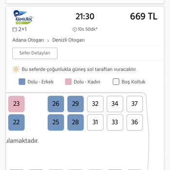 Kamil Koç 4LÜ Koltuğu Tekli Diye Satıp Ek Fiyat Ödetip Mağdur Ediyor