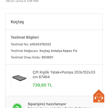 Koçtaş Siparişi Kargoya Vermiyor