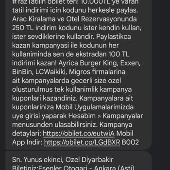 Özel Diyarbakır Otobüs Firmasıyla Yaşanan Sorun