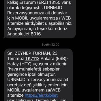 Anadolu Jet Uçuşu İptal Etti Zahmet Edip Haber Vermediler