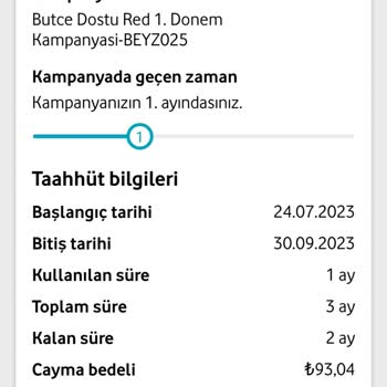 Vodafone Hatalı Tarife Tanımlama