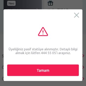 TikTak Kirala Hesabımı Pasif Hale Getirildi