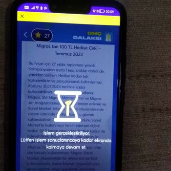 Turkcell Migros 100 TL Hediyesinin Verilmemesi
