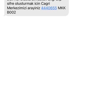 MKK Gayrimenkul Bilgi Merkezi MKK Mesajı Geldi