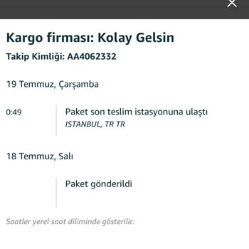 Kolay Gelsinin Amazon Kargolarını Getirmemesi