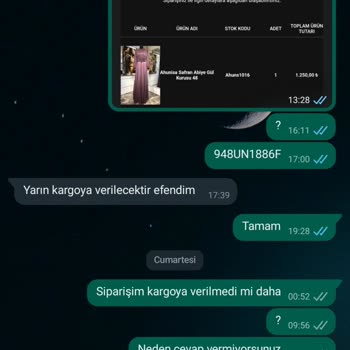 Mehruyan Giyim Ürünümü Göndermedi