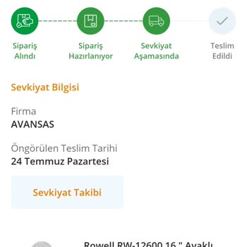 Avansas Sevkiyatın Takıp Edilememesi