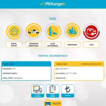 PTT Kargo Pınar Şubesi, Kargoyu Dağıtıma Çıkartmadan Yurt Dışına İade Etti.