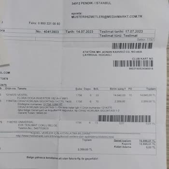 Media Markt Sıfır Aldığım Ürünümü Göndermiyor