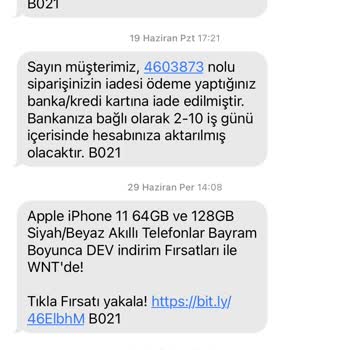 Wnt.com.tr Para İadesi Yapılmadı!