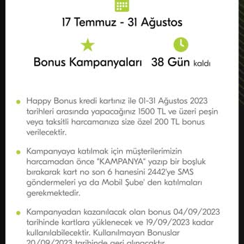 Türkiye Finans Kredi Kartıma Kampanya Puanımı Yüklemiyor