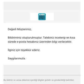 A101 Ürün İptali Ve İade Sorunu