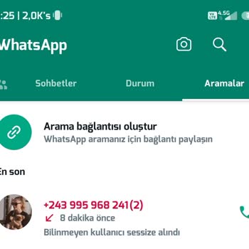 WhatsApp Yabancı Uyruklu Numaralardan Arama Geliyor