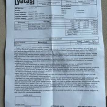 Yataş Teslim Zamanında Gecikme