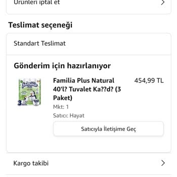 Amazon.com.tr Siparişleri Göndermiyor