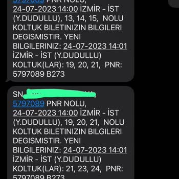 Nilüfer Turizm Koltuk Değişikliği