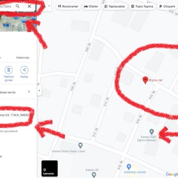 Yanlış Konumdaki Migros Marketi