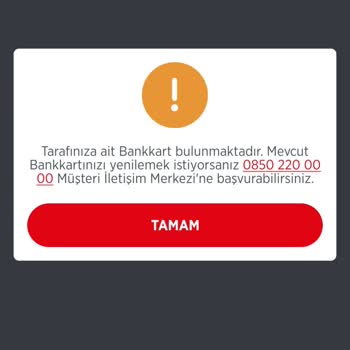 Ziraat Bankası ATM Kartı Vermiyor