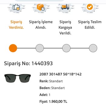 Atasın Optik Siparişim Hala Kargolanmadı