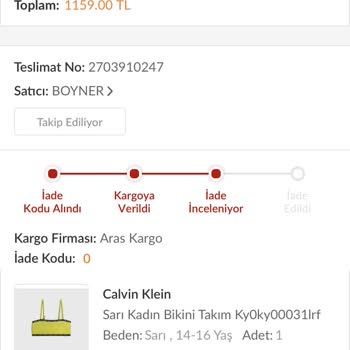 Boyner Ürün Bana Ulaşmadı Ama 1159 TL Ücret İadesi Hala Yapılmadı!