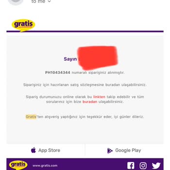 Gratis Para İademin Yapılmaması