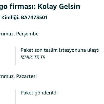 Kolay Gelsin Ürünümü Teslim Etmiyor