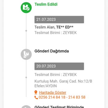 MNG Kargo Zeybek Şubesi Şikayet