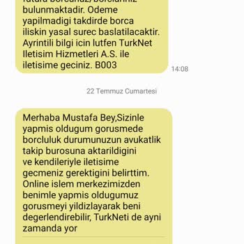 TurkNet Ayrıntılı Belge Talebi