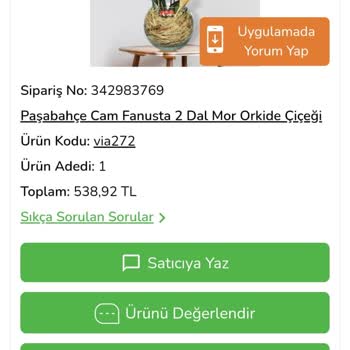 Çiçek Sepeti Yanlış Gönderim