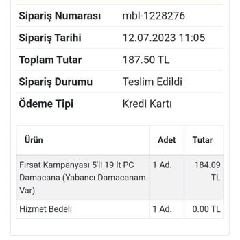 Abant Su Ne Suyum Geldi, Ne Para İadesi