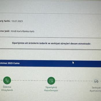Avansas Siparişimin Teslim Edilmemesi