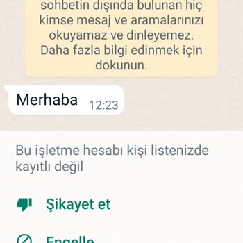 WhatsApp Kayıtlı Olmayan Yabancı Numaradan Mesaj