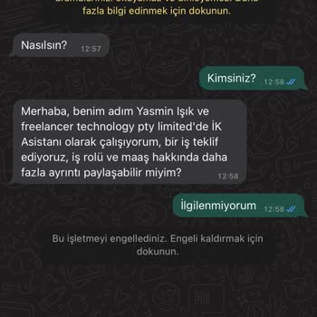 WhatsApp Bilinmeyen Numaradan Merhaba Yazan WhatsApp Mesajı