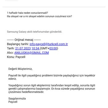 Turkcell Paycell İstanbul Kart Yükleme Hatası