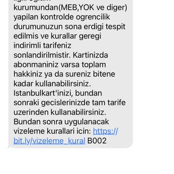 İstanbul Kart İndirim Hakkımı Elimden Aldı