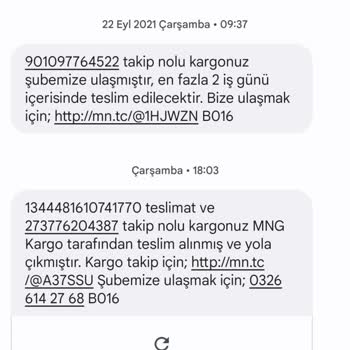 MNG Kargo Ürünümü Teslim Etmedi.