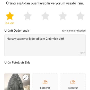 Trendyol Ürün Yok Piyasada