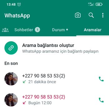 WhatsApp Üzerinden Arama