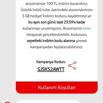 Vodafone Hediye Kampanyası Sorunu