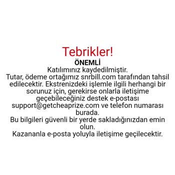 Getcheaprize.com Getchaprize.com Dan Şikayetçiyim