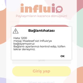 LC Waikiki İnfluio Giriş Yapılamıyor